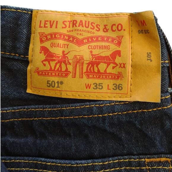 Levi's Original Button-up 501 Jeans - Picture 2 of 4